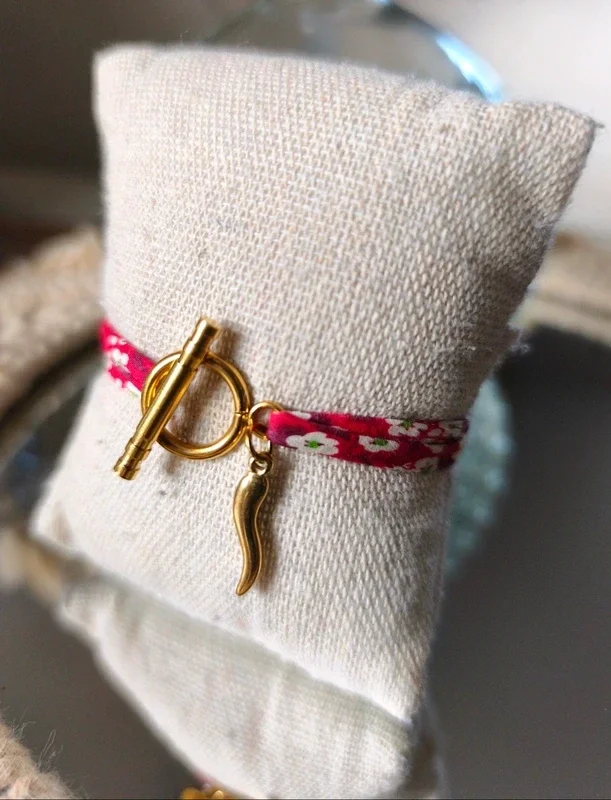 Bracelet Liberty fermoir OT acier inoxydable