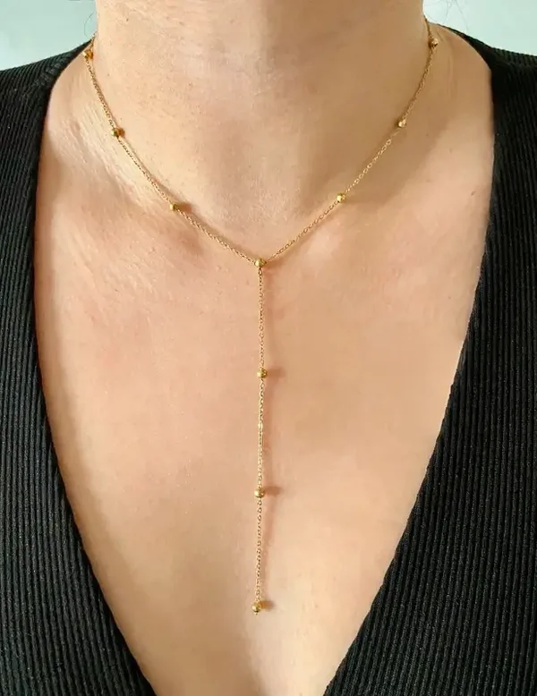 Collier décolleté acier inoxydable