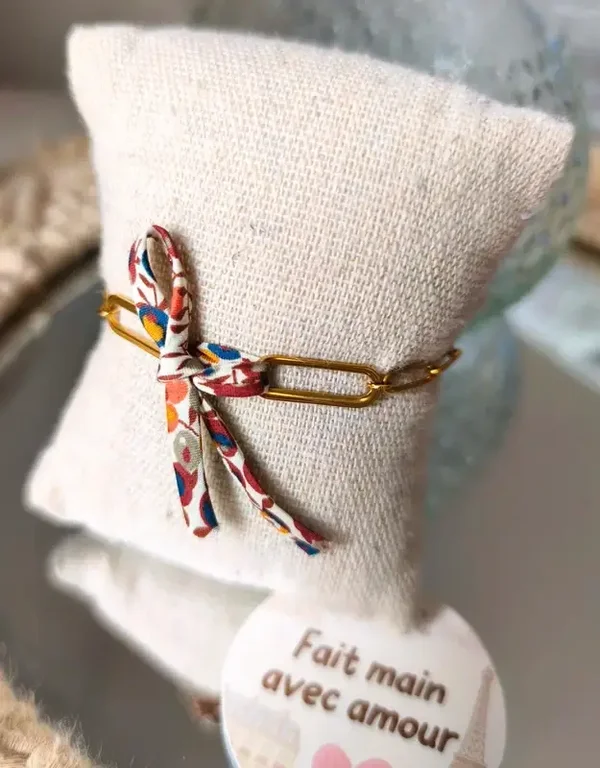 Bracelet acier inoxydable nœud Liberty