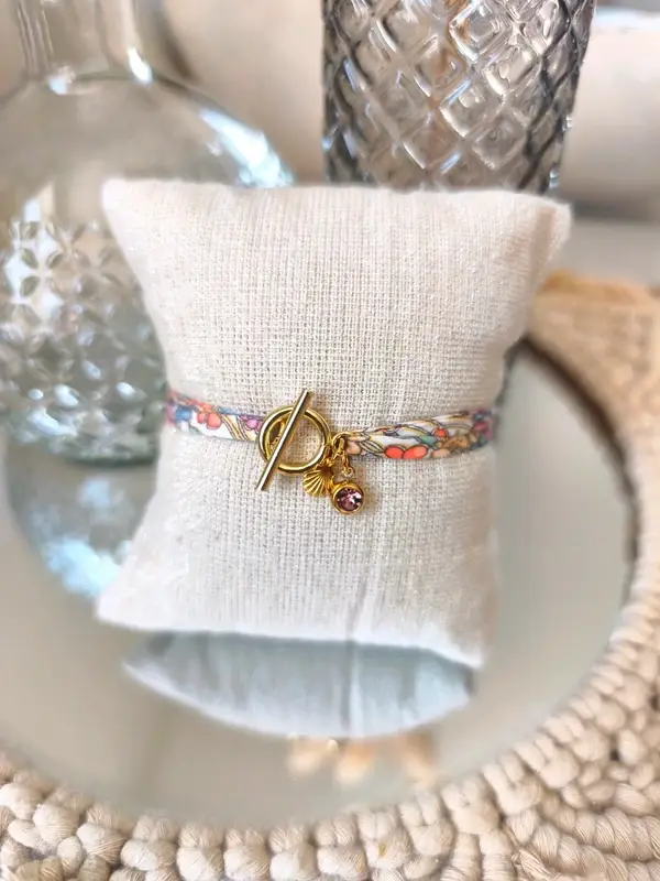 Bracelet Liberty fermoir OT acier inoxydable