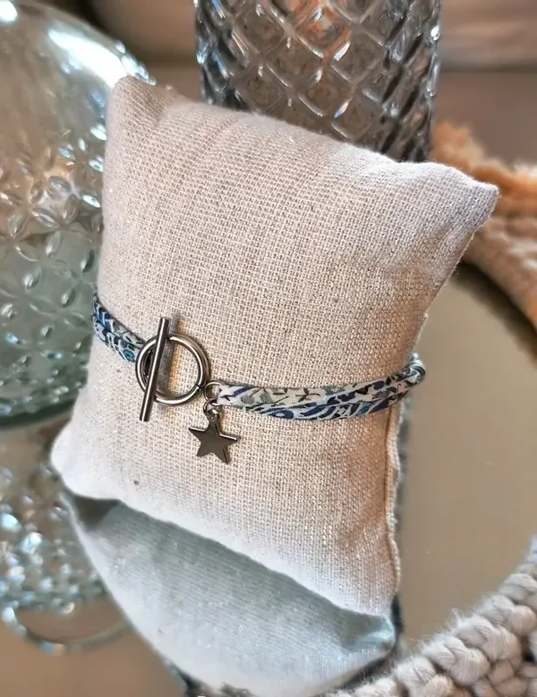 Bracelet Liberty fermoir OT acier inoxydable
