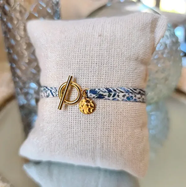 Bracelet Liberty fermoir OT acier inoxydable