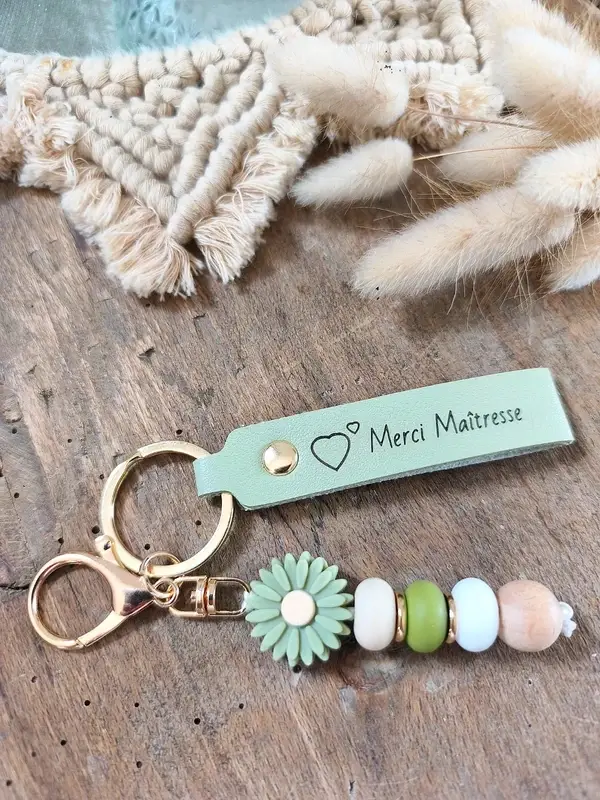 Porte clé "Merci Maîtresse" 3 coloris