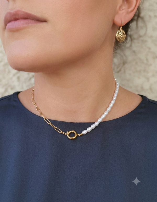 Collier fermoir bouée acier inoxydable