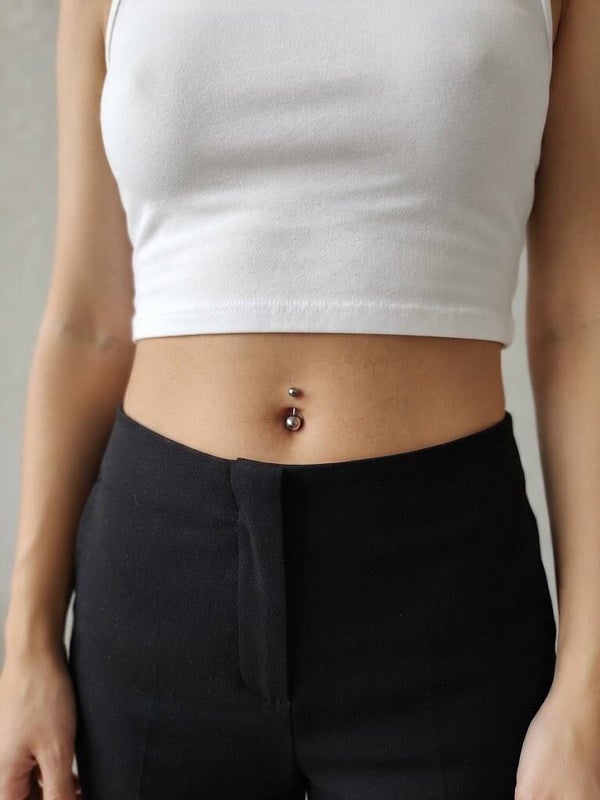 Piercing nombril simple en acier
