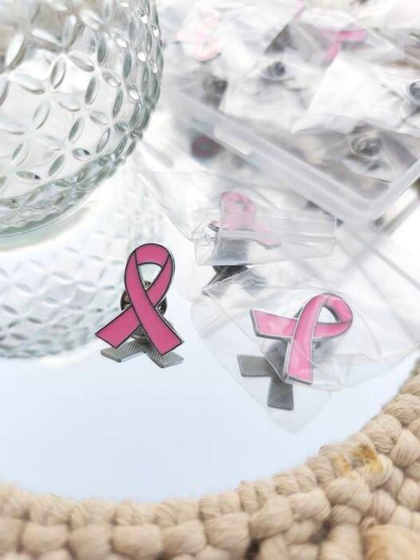 Pin's ruban rose Octobre rose