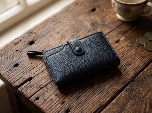 Portefeuille femme cuir synthétique Noir