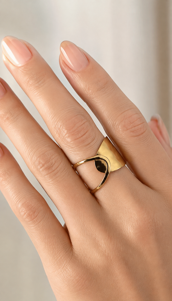 Bague tendance acier inoxydable
