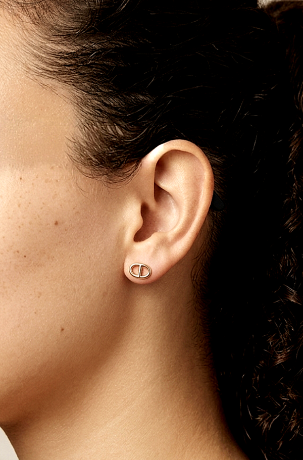 Boucles d'oreilles maille marine acier inoxydable