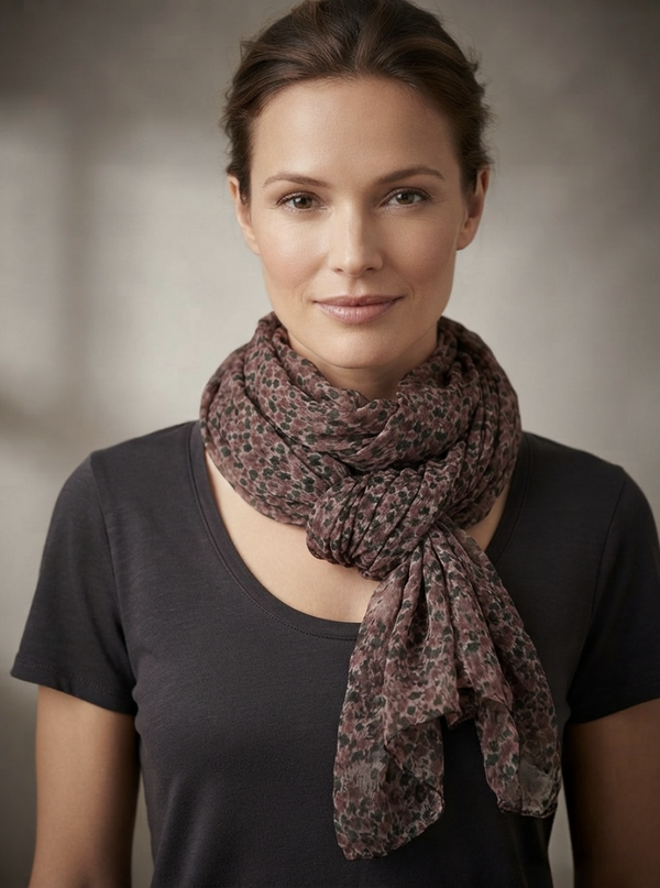 Foulard fleuri