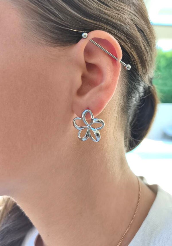 Boucles d'oreilles fleurs ajourés