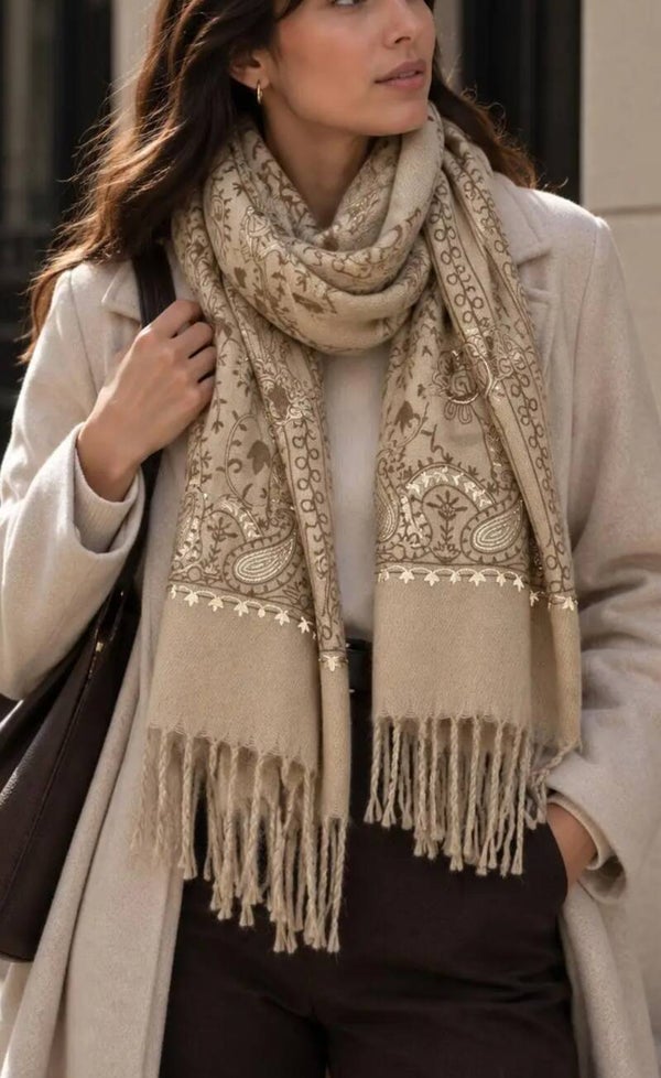 Grande charpe motif Paisley