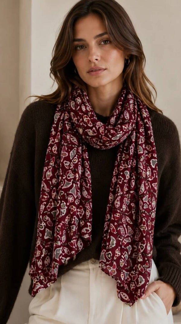 Foulard imprimé fantaisie