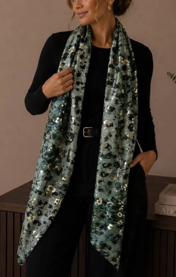 Foulard imprimé léopard de couleurs