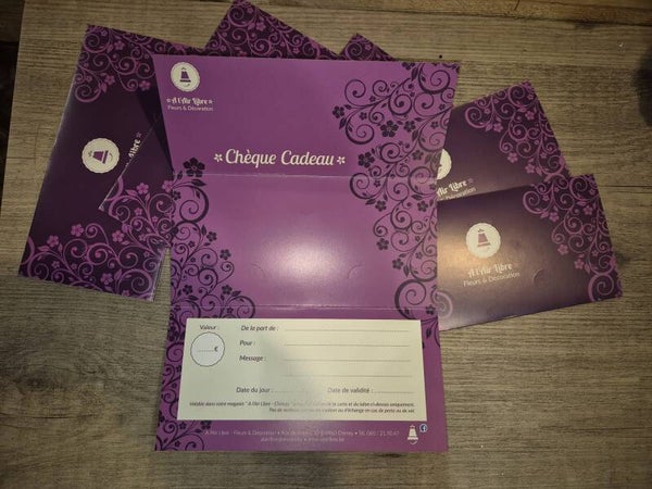 Chèque cadeau A l'Air Libre