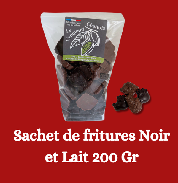 Sachet de fritures Noir et Lait - 200g