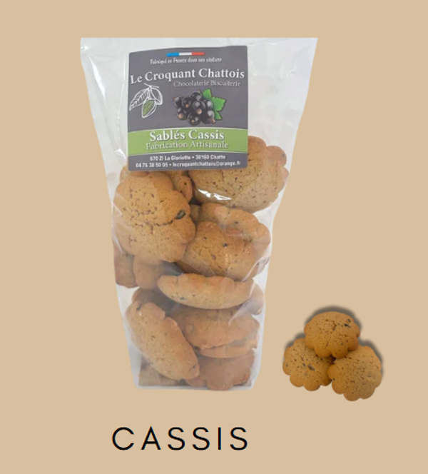 Sachet de sablé cassis - 200g