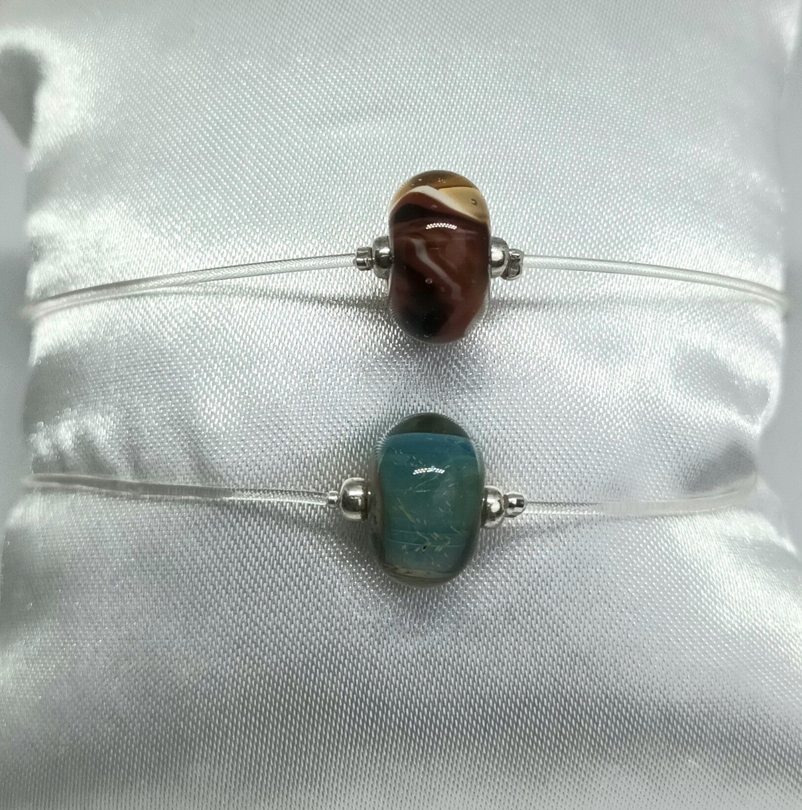 Armband op elastiek Bruin tinten