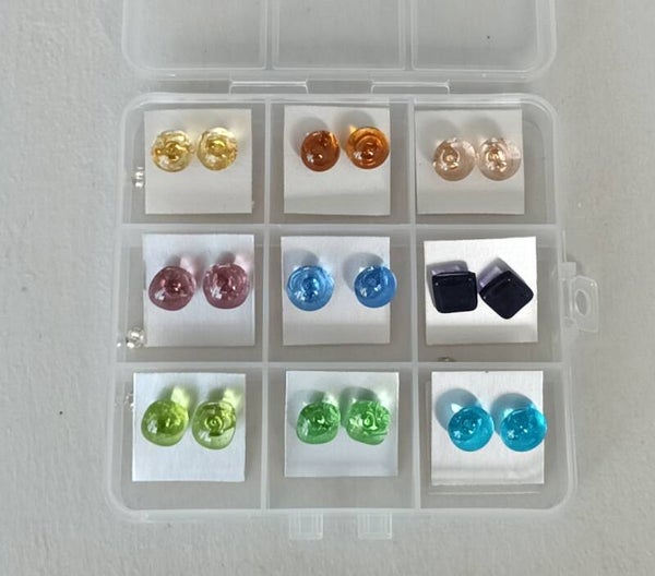 Kleine oorbellen stekers staal