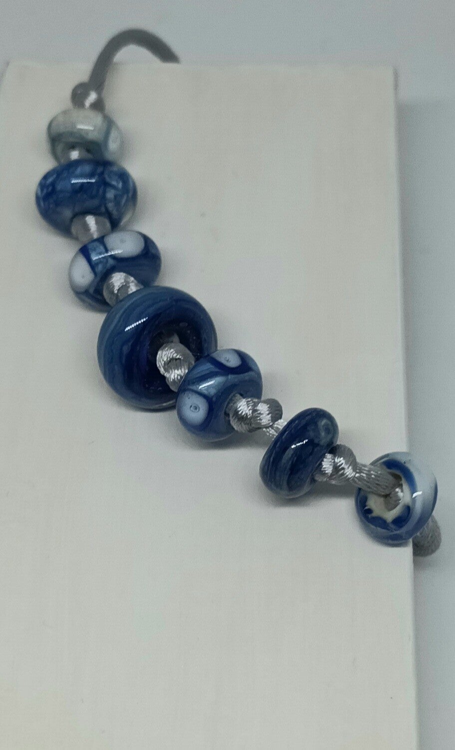 Armbandje jeans blauw