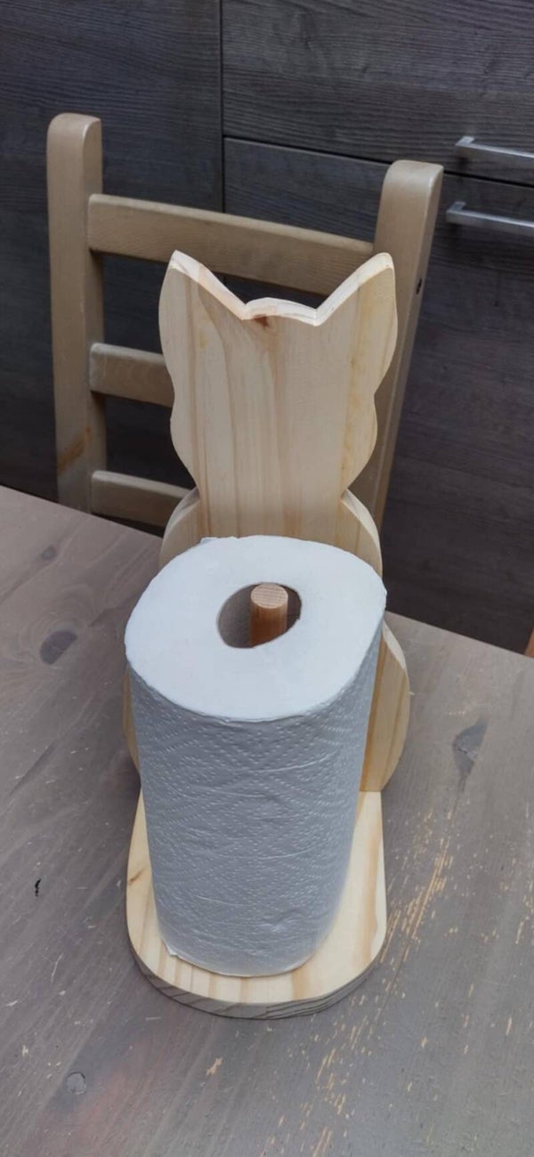 KEUKENROLHOUDER VOOR KATTEN-FREAKS
