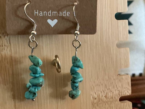 Turquoise stone earrings