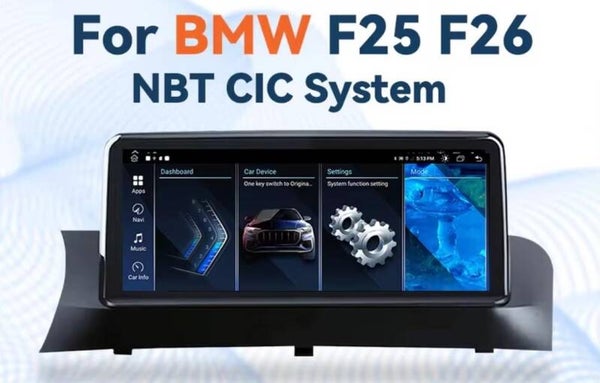BMW - X3/X4 - F25/F26 - CIC & NBT - 10.25 inch - 2011 T/M 2017