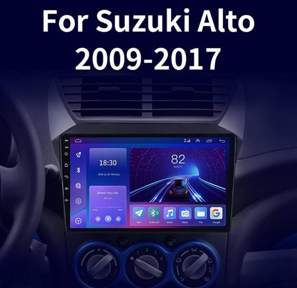 Suzuki Alto - carplay radio scherm -  9 Inch - 2009 t/m 2017