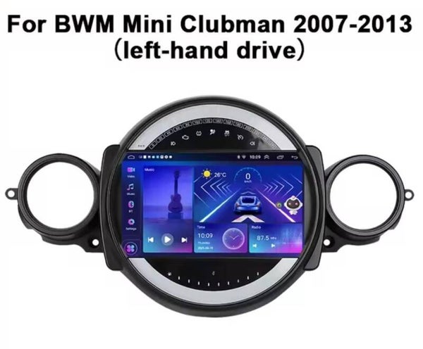 Mini Cooper - Clubman - carplay radio scherm - 9 inch - 2007 t/m 2013