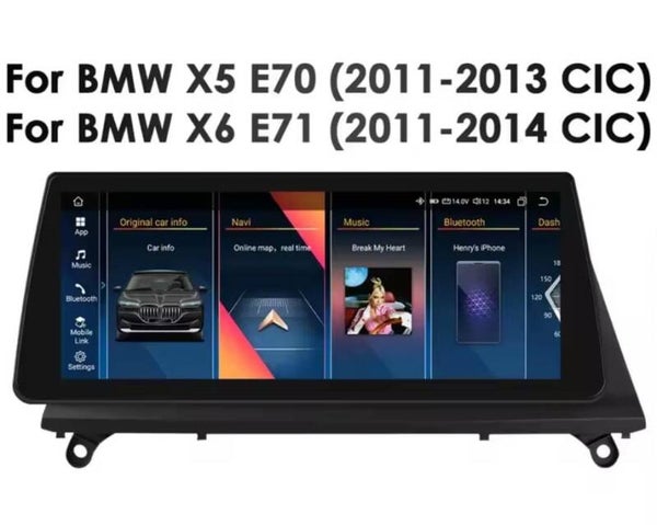 BMW - X5/X6 - E70/E71 - CIC - 10.25 Inch - 2007 T/M 2014