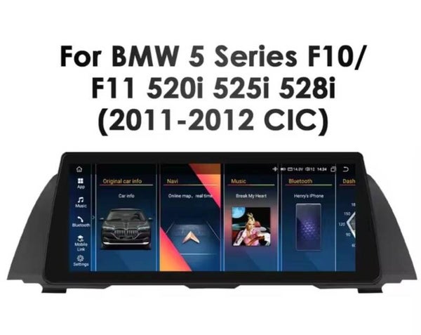 BMW - 5 serie F10/F11 - CIC & NBT - 10.25 inch - 2011 T/M 2017