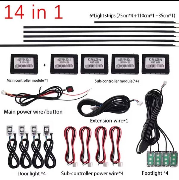 Mercedes - sfeerverlichting - rgb kleuren