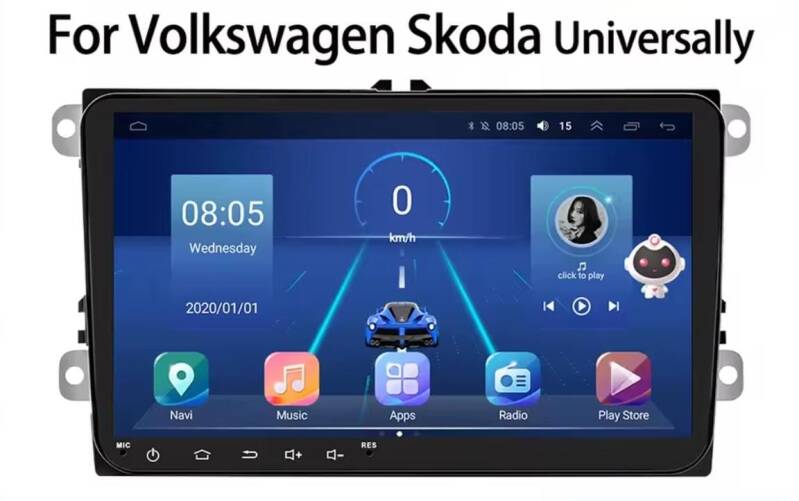 Seat - carplay radio scherm - universeel - 9 Inch - 2005 t/m 2020