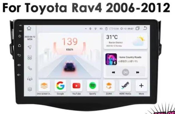 Toyota Rav 4 - 9 Inch - 2013 t/m 2018