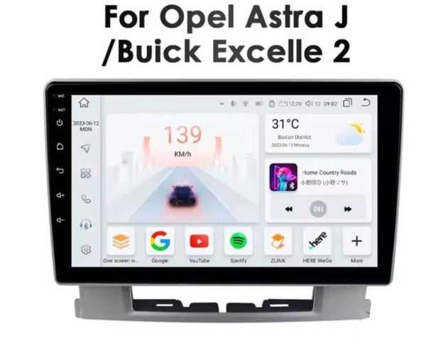 Opel Astra J - 9 Inch - 2009 t/m 2017