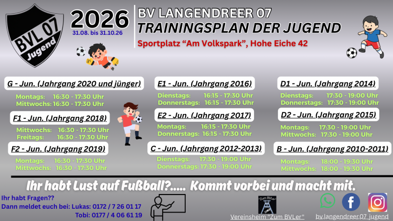 Trainingsplan