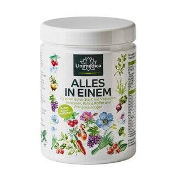 ALLES IN EINEM Banane* - All-in-One-Drink - Basis-Nährstoff-Komplex - 30 Portionen - Pulver - 840 g - von Unimedica
