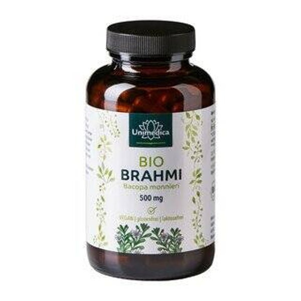Bio Brahmi - 1.000 mg pro Tagesdosis (2 Kapseln) - 150 Kapseln - von Unimedica