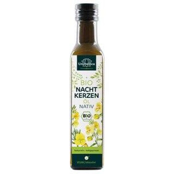 Bio Nachtkerzenöl nativ - naturrein - kaltgepresst - 250 ml - von Unimedica