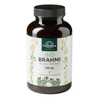Bio Brahmi - 500 mg - 150 Kapseln - von Unimedica