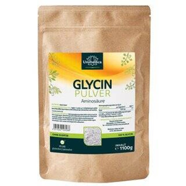 Glycin Pulver - Aminosäure - 1100 g - von Unimedica