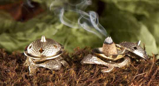 Kegelhalter Frosch, Messing