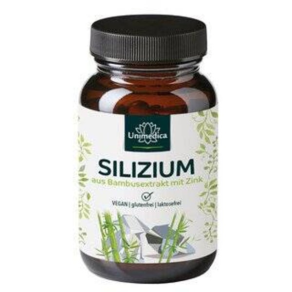 Silizium aus Bambusextrakt mit Zink - 60 Kapseln - von Unimedica