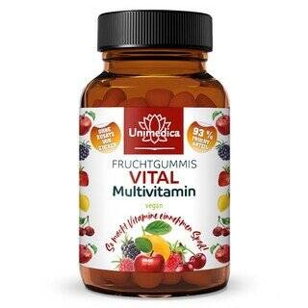 Vital - Multivitamin - Fruchtgummis - vegan - 60 Gummis - von Unimedica