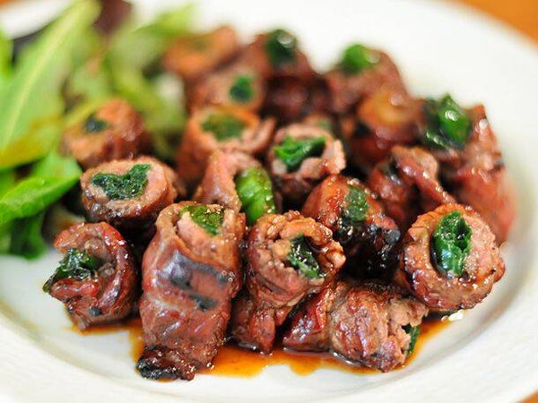 Niku-Negimaki (Beef Scallion Roll w/Teriyaki sauce)