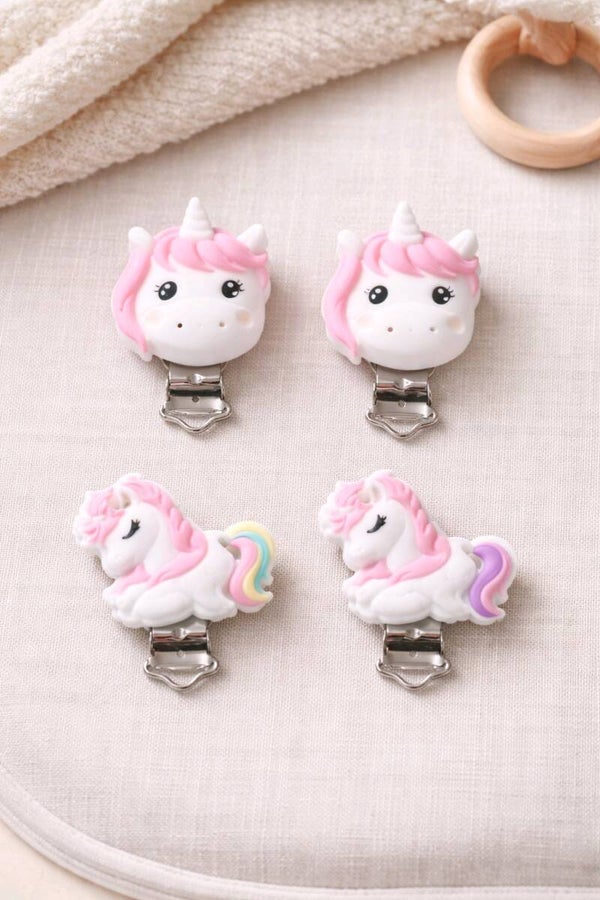 Clips unicornio silicona