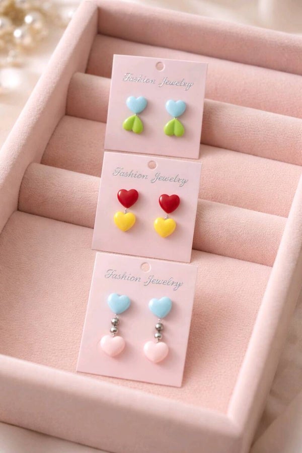 Pendientes corazón mini