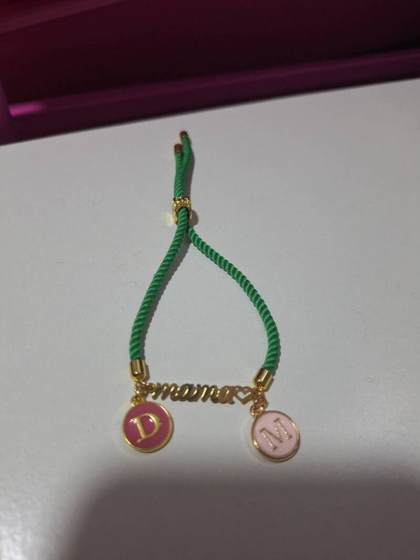 Pulseras mamá +iniciales
