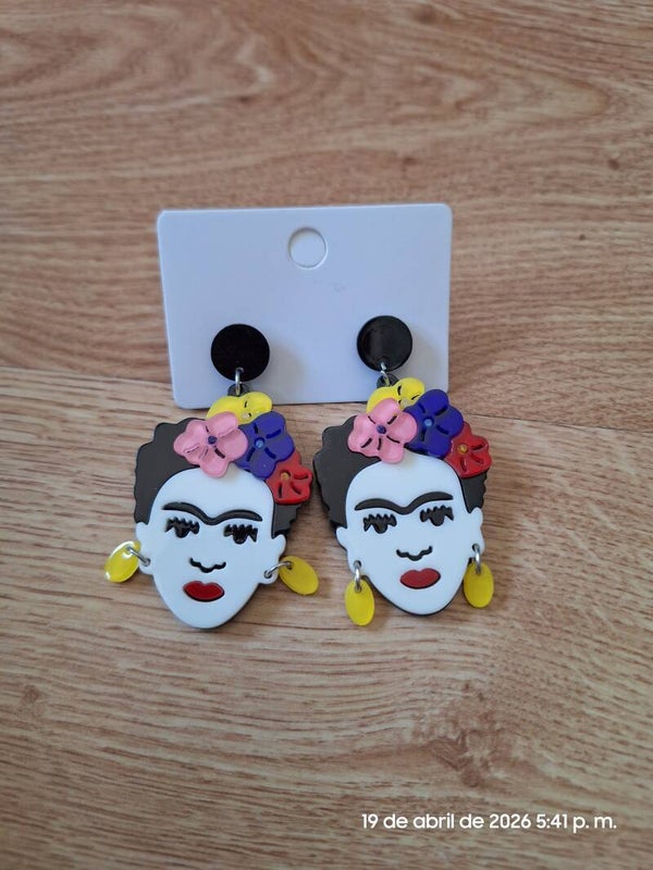 Pendientes Frida Kahlo