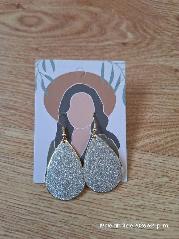 Pendientes Gota Brillo